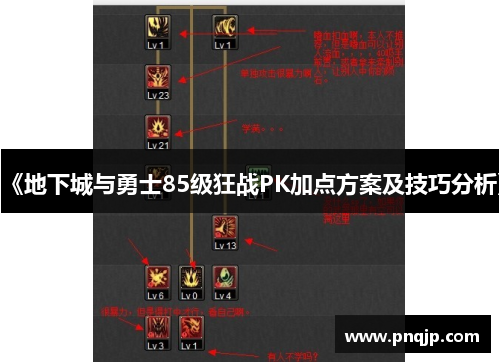 《地下城与勇士85级狂战PK加点方案及技巧分析》